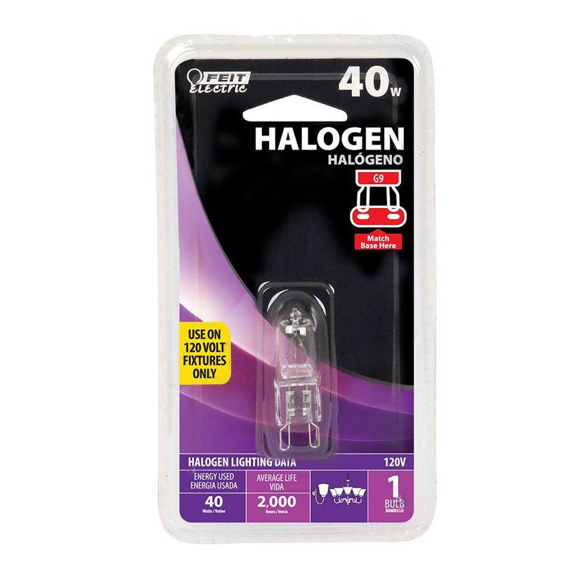 FEIT - Feit 40 W JCD Tubular Halogen Bulb 470 lm Warm White 1 pk
