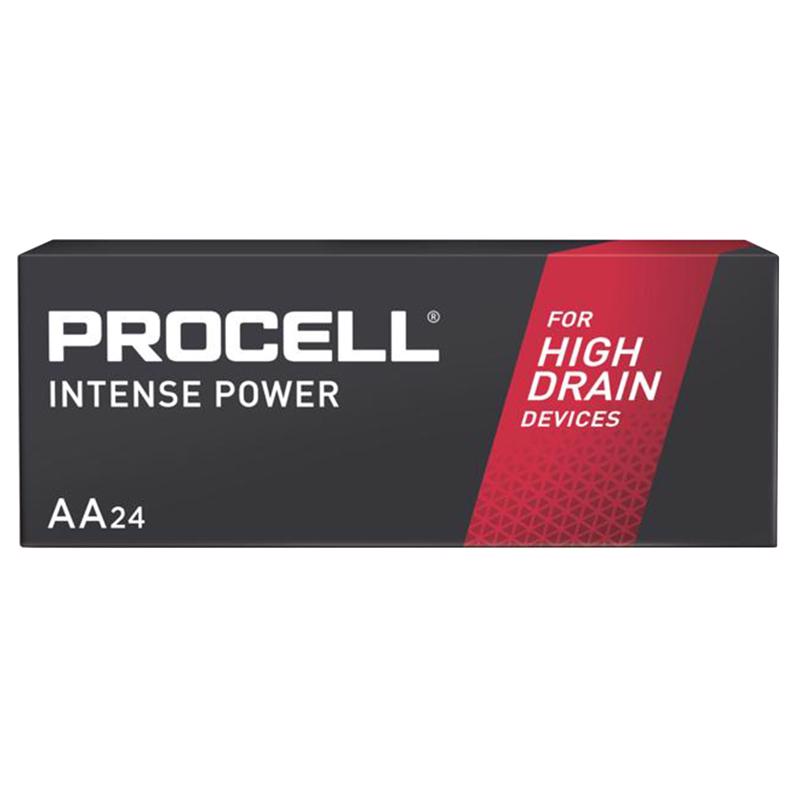 PROCELL - Procell Procell Intense Alkaline AA 1.5 V 3.112 Ah Primary Battery PX1500 24 pk
