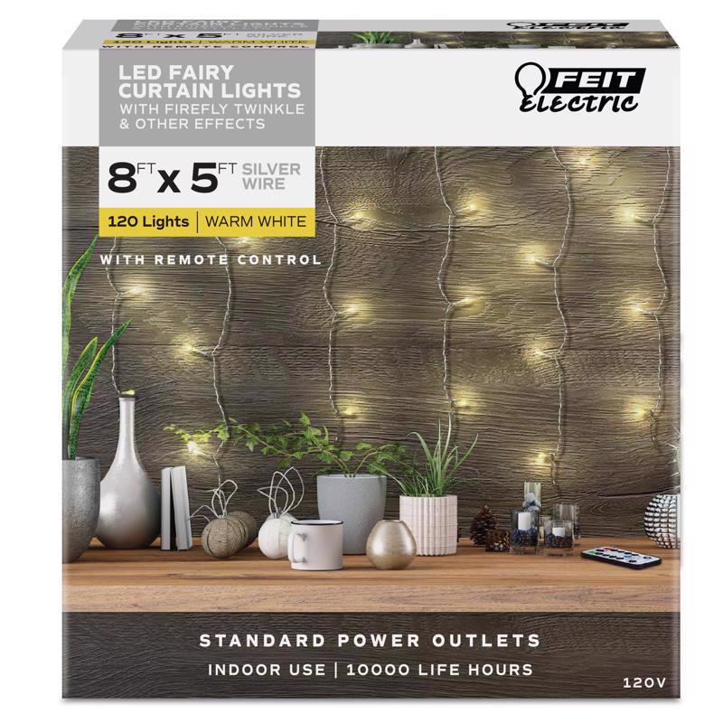 FEIT - Feit String Lights LED String Lights Warm White 5 ft. 120 lights