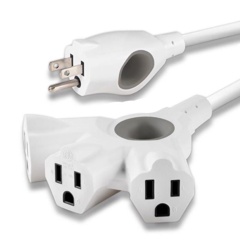 JASCO - Jasco Philips Indoor or Outdoor 15 ft. L White Extension Cord 16/3