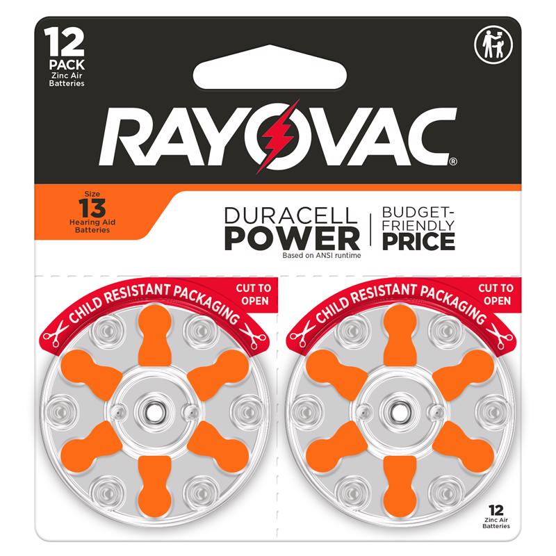 RAYOVAC - Rayovac Zinc Air 13 1.45 V Hearing Aid Battery 12 pk