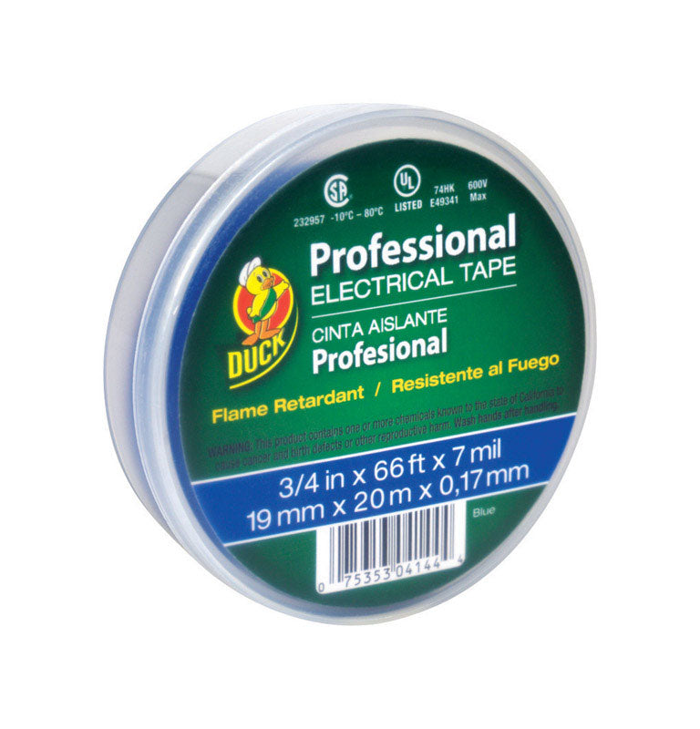 MANC0 - Duck Professional Grade 3/4 in. W X 66 ft. L Blue Vinyl Electrical Tape - Case of 12