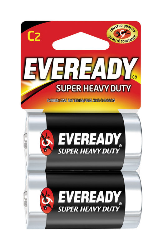 EVEREADY - Eveready Super Heavy Duty C Zinc Carbon Batteries 2 pk Carded - Case of 12
