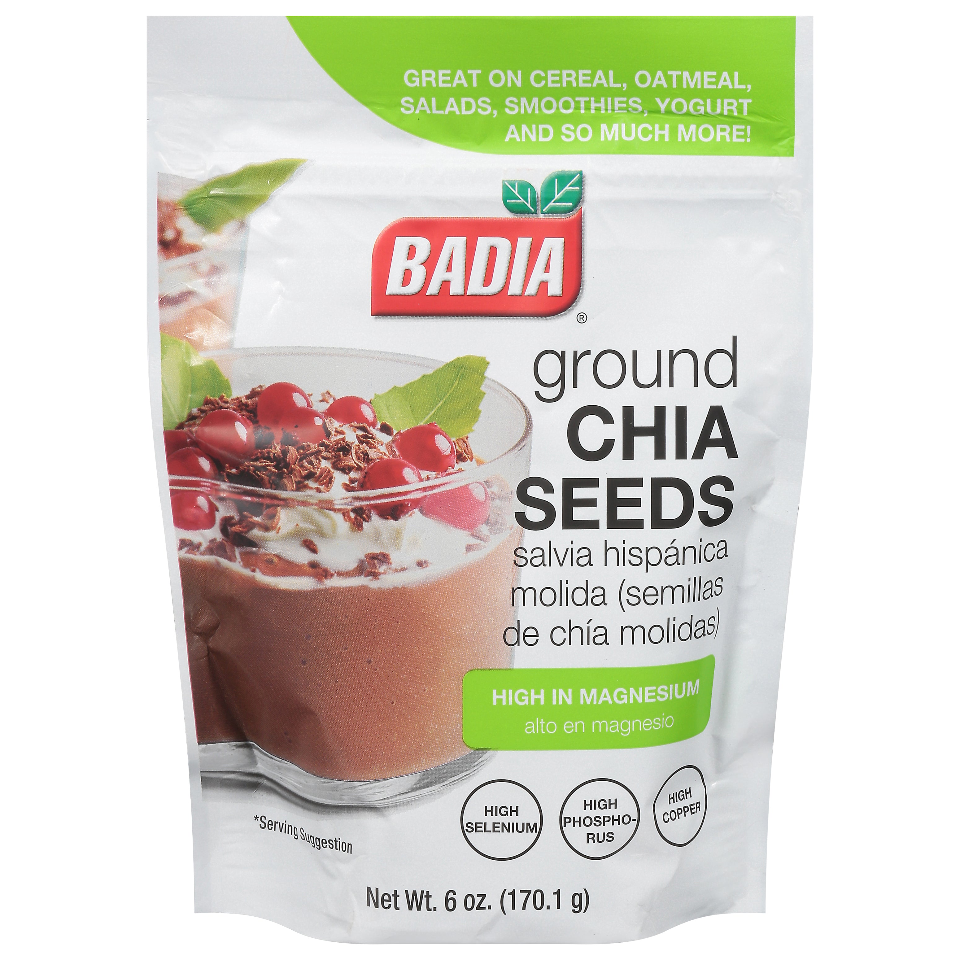 Badia Ground Chia Seeds 6 oz - Case of 8