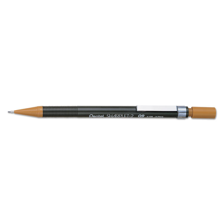 Pentel - Sharplet-2 Mechanical Pencil, 0.9 mm, HB (#2.5), Black Lead, Brown Barrel