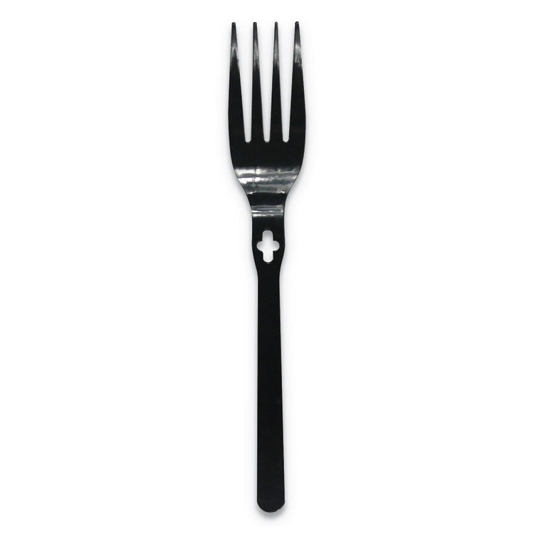 WeGo - Fork WeGo Polystyrene, Fork, Black, 1000/Carton