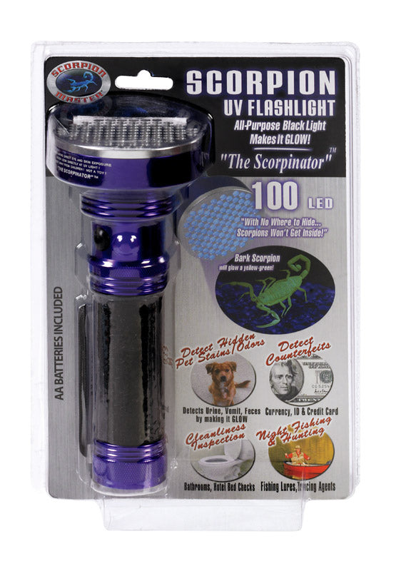 SCORPION - Scorpion 100 LED Assorted LED UV Flashlight AA Battery