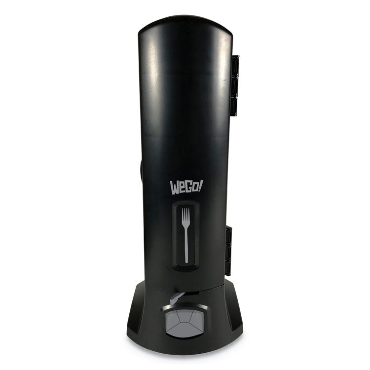 WeGo - Dispenser, Forks, 10.22 x 12.5 x 23.75, Black