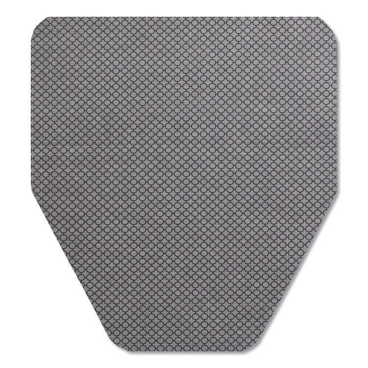TOLCO - Komodo Urinal Mat, 18 x 20, Gray, 6/Carton
