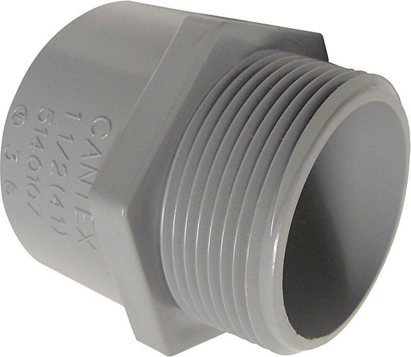 CANTEX - Cantex 1-1/2 in. D PVC Male Adapter 1 pk