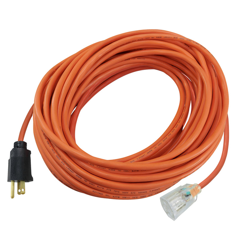 PROJEX - Projex Indoor or Outdoor 100 ft. L Orange Extension Cord 14/3 SJTW