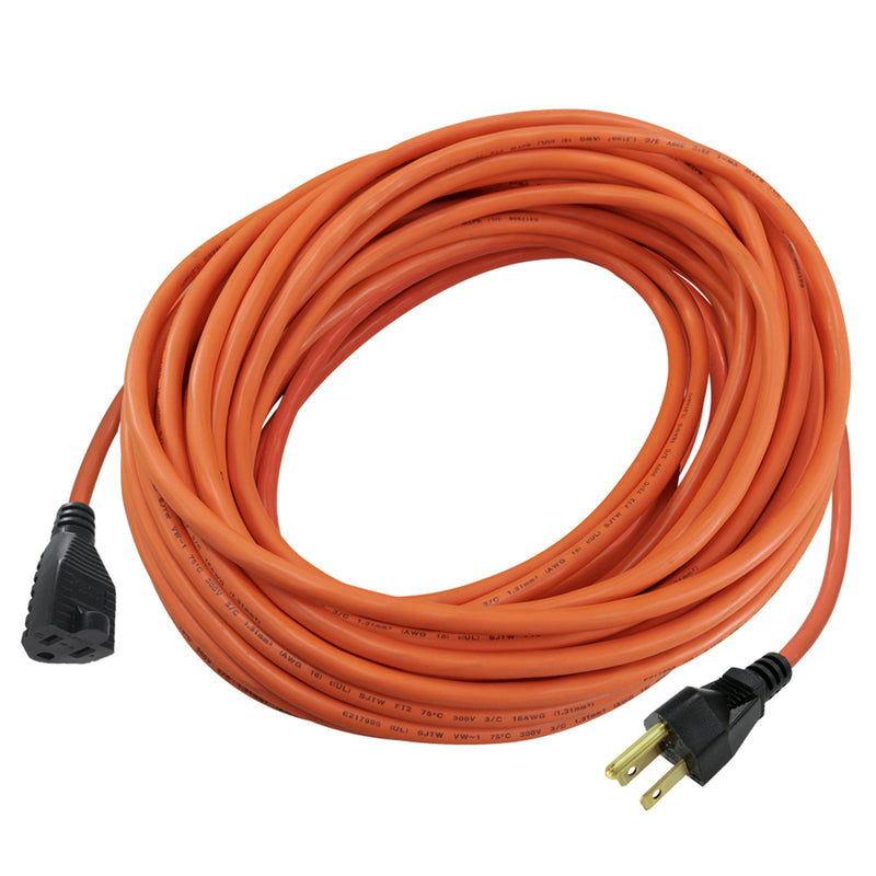 PROJEX - Projex Indoor or Outdoor 100 ft. L Orange Extension Cord 16/3 SJTW