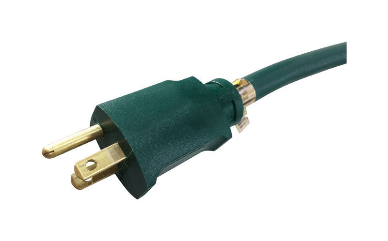 PROJEX - Projex Indoor or Outdoor 25 ft. L Green Triple Outlet Cord 14/3