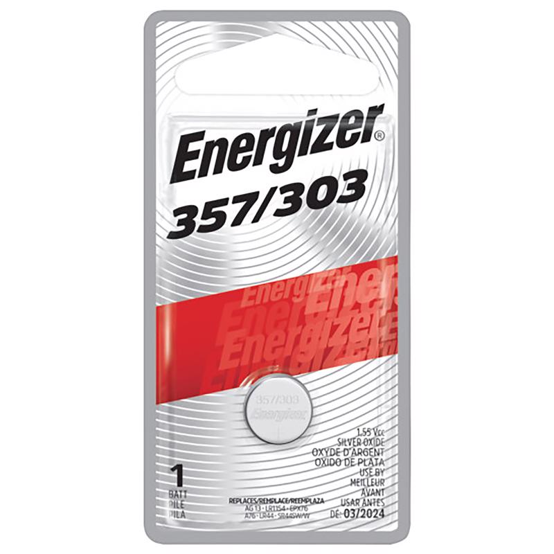 ENERGIZER - Energizer Silver Oxide 303/357 1.55 V 0.15 Ah Electronic/Watch Battery 1 pk