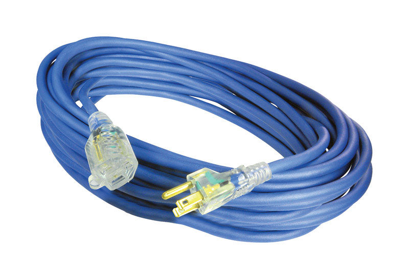 PROJEX - Projex Outdoor 50 ft. L Blue Extension Cord 14/3 SJOW