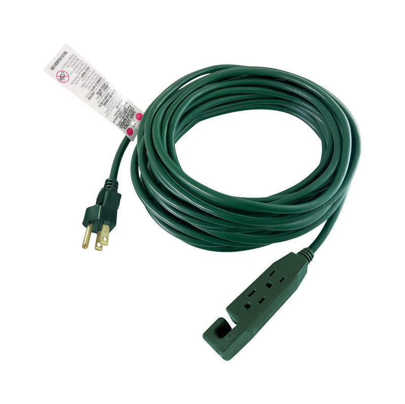 PROJEX - Projex Outdoor 50 ft. L Green Extension Cord 16/3
