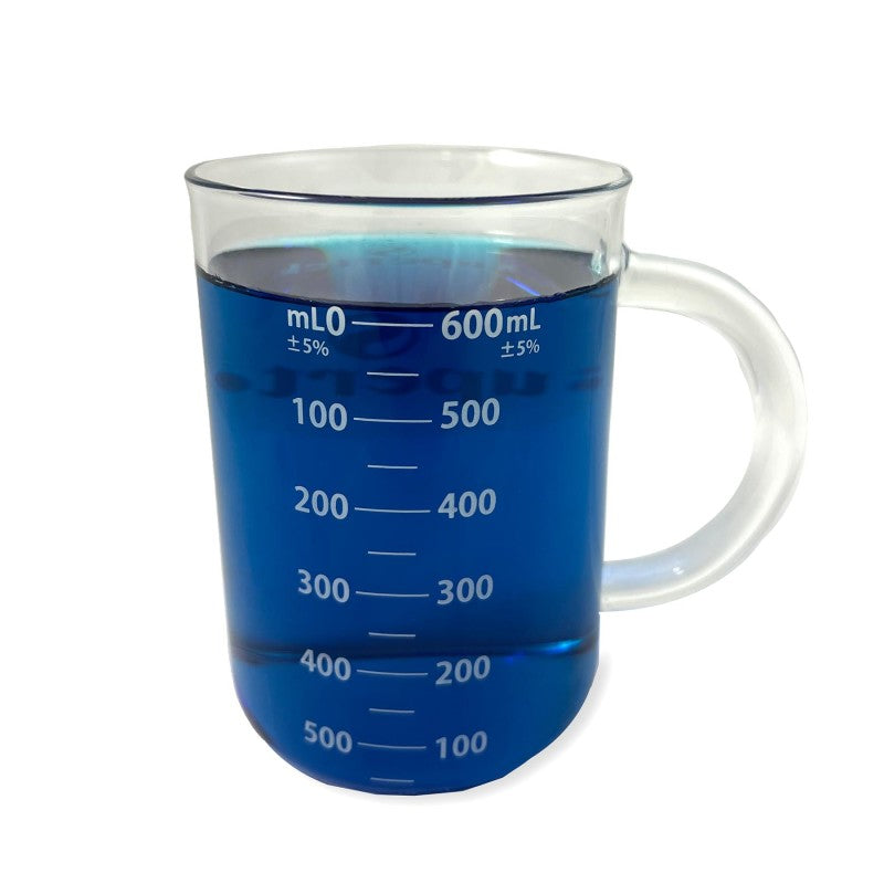 SUPERTEK - Beaker Mug, Glass, 600ml
