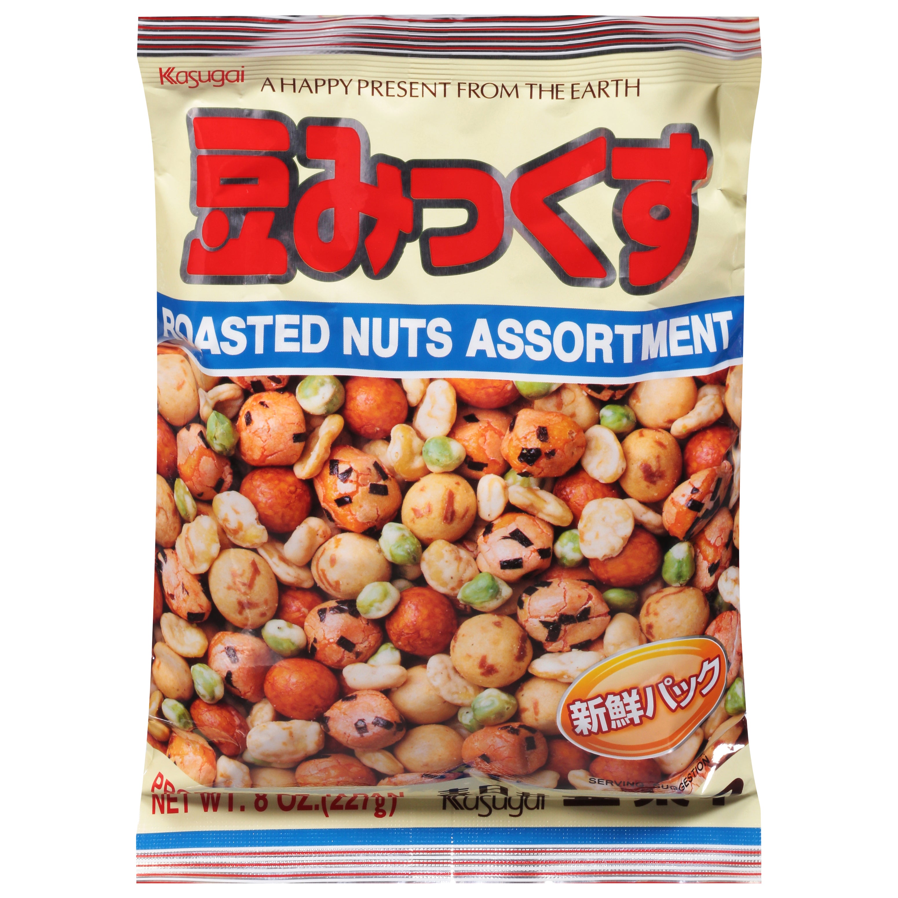 Kasugai Roasted Assortment Roasted Nuts 8 oz - Case of 12