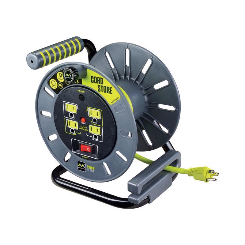 MASTERPLUG - Masterplug 3 ft. L PVC Cord Reel
