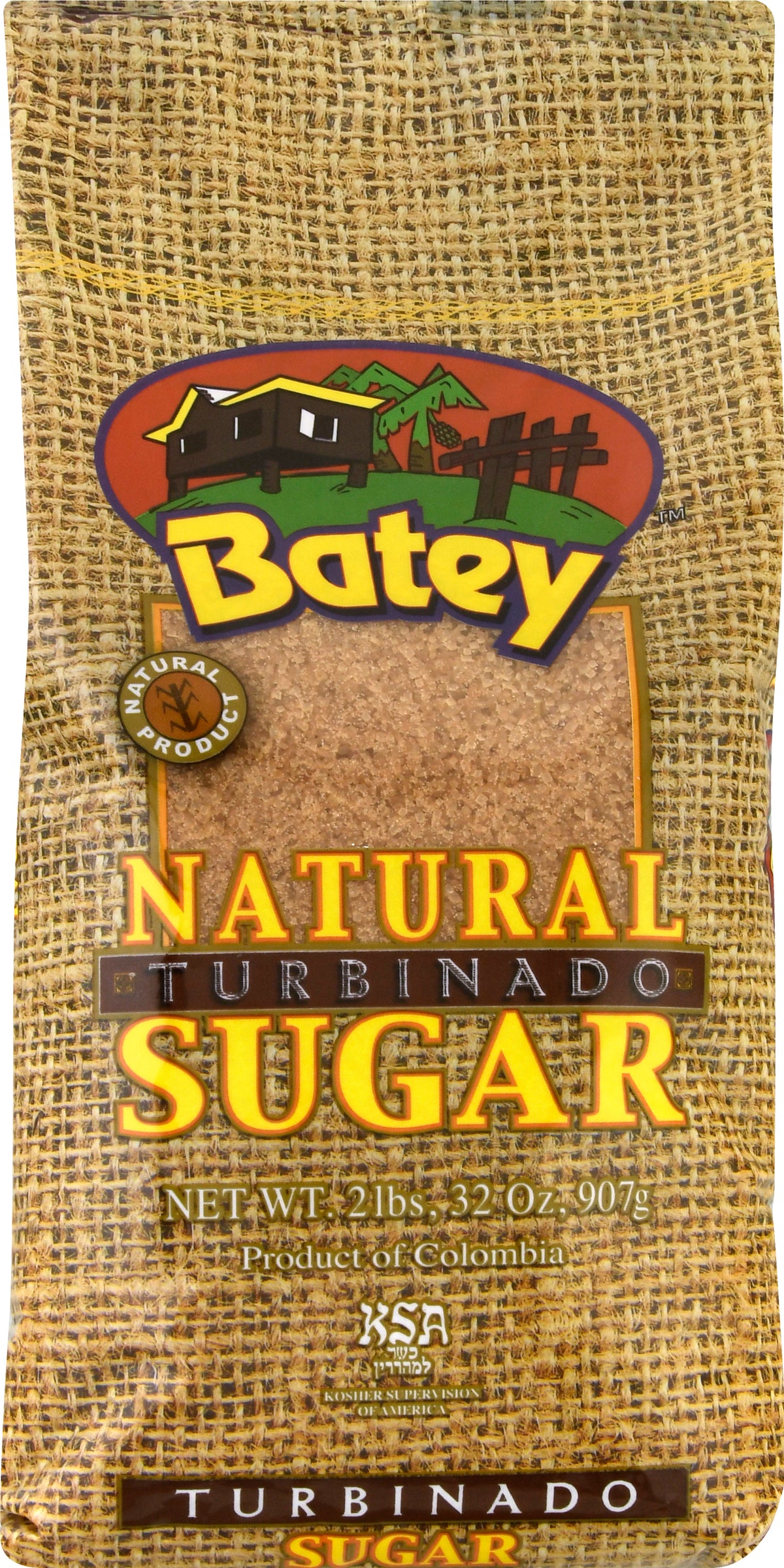 Batey Turbinado Natural Sugar 2 lb - Case of 9