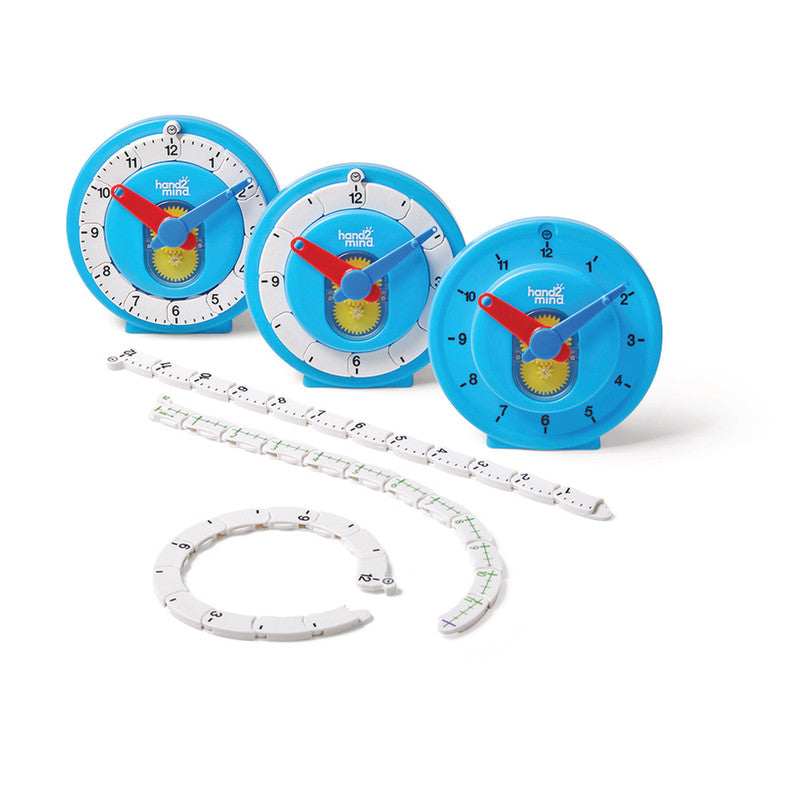 HAND2MIND - NumberLine Clock: Deluxe Set of 6