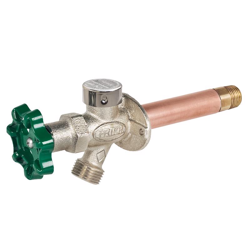 PRIER - Prier 1/2 in. MPT in. X 1/2 in. Sweat Anti-Siphon Brass Freezeless Wall Hydrant