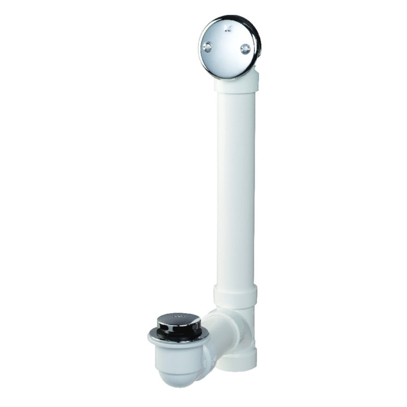 KEENEY - Keeney Foot Lok Stop 1-1/2 in. D Chrome PVC Bath Drain