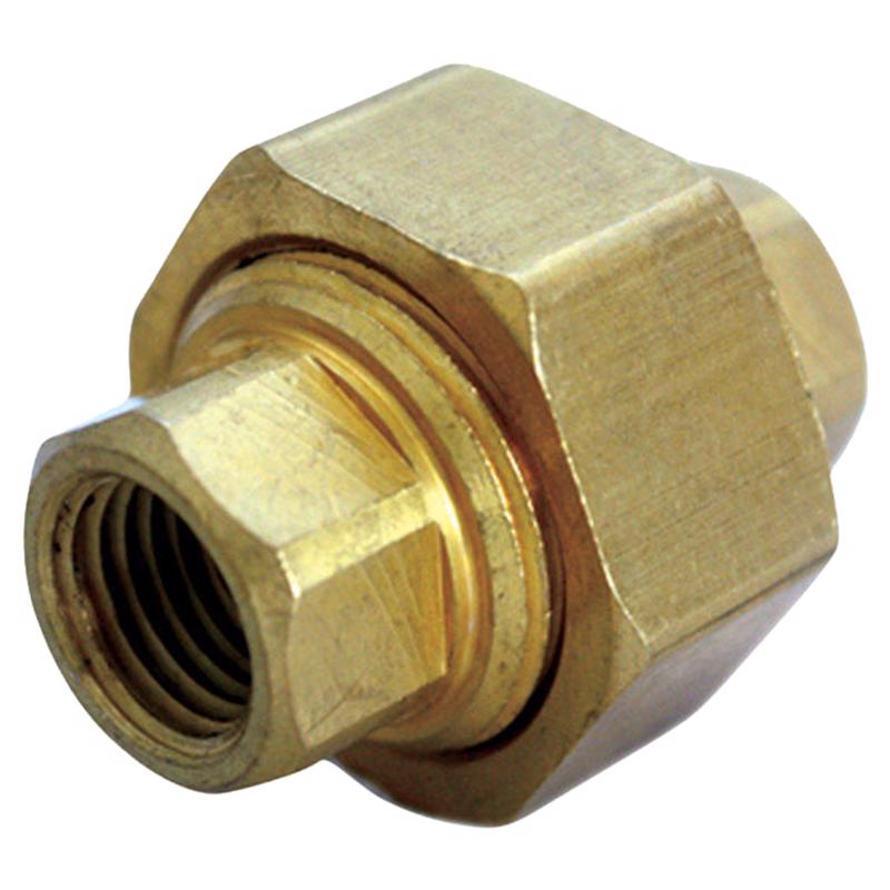 0 - 1/2 in. FPT X 1/2 in. D FPT Yellow Brass Union - Case of 5