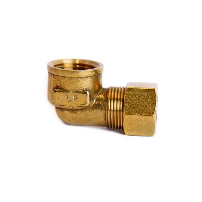 ATC - ATC 5/8 in. Compression X 1/2 in. D FPT Brass 90 Degree Elbow - Case of 5
