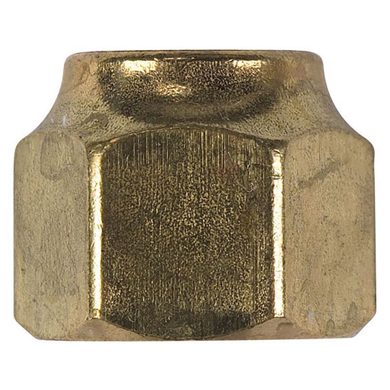 0 - 1/4 in. Flare X 1/4 in. D CTS Brass Forged Flare Nut - Case of 5