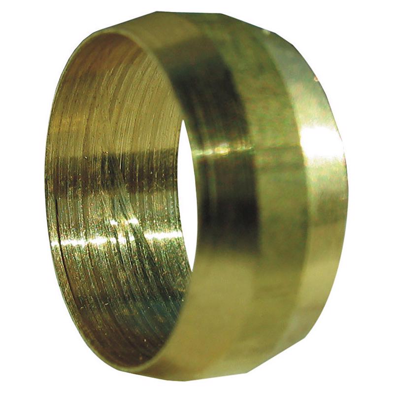0 - 1/4 in. Compression X 1/4 in. D Compression Brass Sleeve - Case of 5
