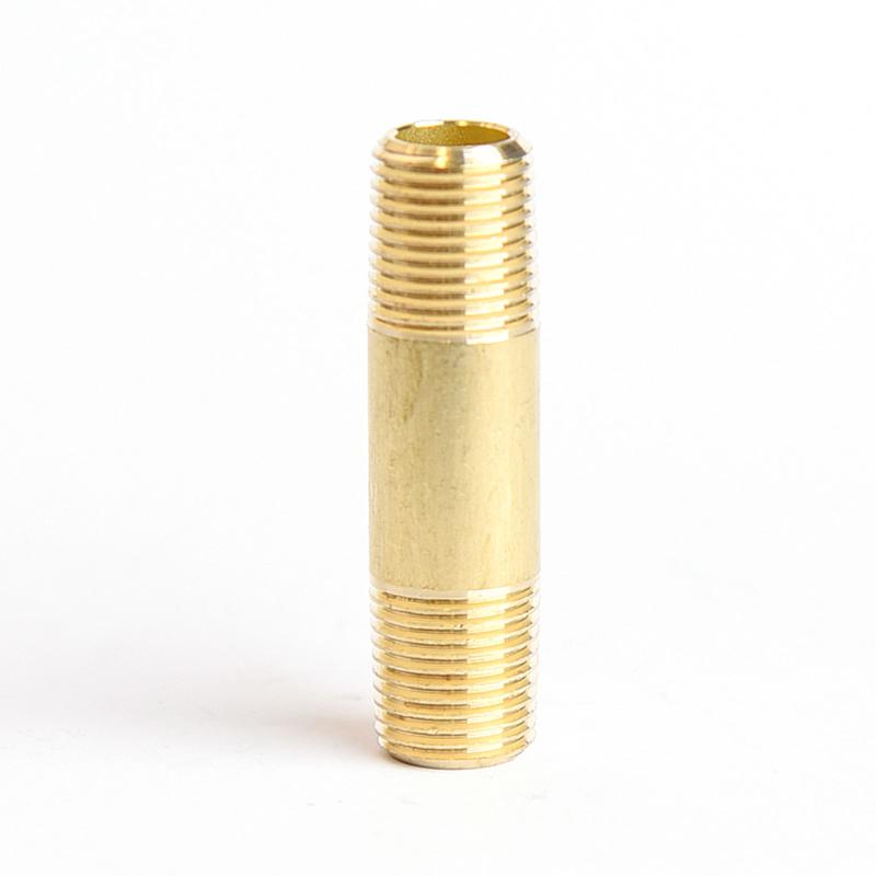 ATC - ATC 1/8 in. MPT X 1/8 in. D MPT Yellow Brass Nipple 1-1/2 in. L - Case of 5