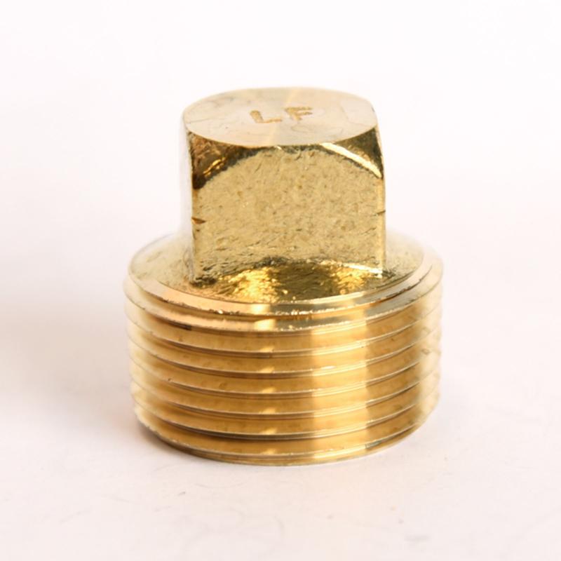 ATC - ATC 3/4 in. MPT Brass Square Head Cored Plug - Case of 5