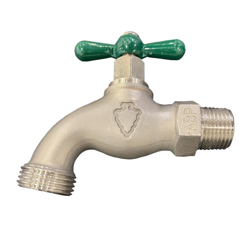 ARROWHEAD - Arrowhead 1/2 in. MIP X 3/4 in. MHT Stainless Steel Hose Bibb