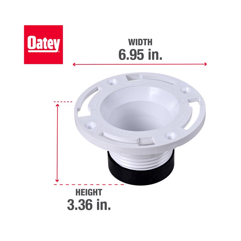 OATEY - Oatey Twist-N-Set PVC Closet Flange - Case of 2