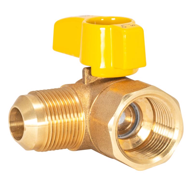 EASTMAN - Eastman Magne Flo 5/8 in. Brass Push-Fit Gas Ball Valve