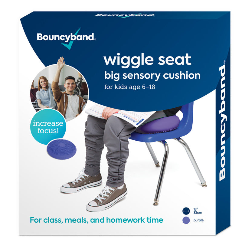 BOUNCYBAND - Big Wiggle Seat Sensory Cushion, Purple
