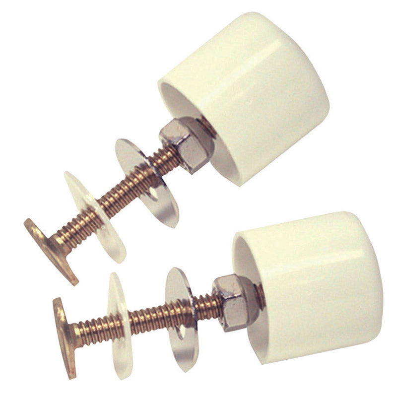 DANCO - Danco Toilet Bolts and Caps White Plastic/Stainless Steel For Universal