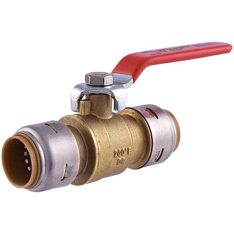 SHARKBITE - SharkBite 3/4 in. Brass Push Fit Ball Valve