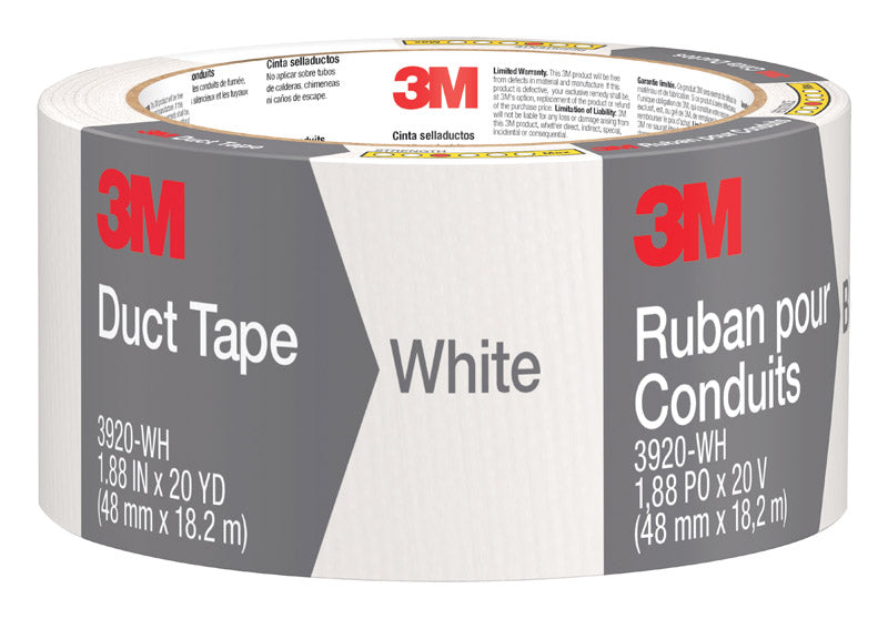 SCOTCH(R) - 3M Scotch 1.88 in. W X 20 yd L White Solid Duct Tape
