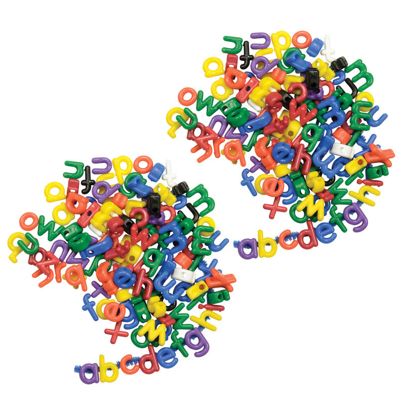ROYLCO - Manuscript Letter Beads, Lowercase, 288 Per Pack, 2 Packs