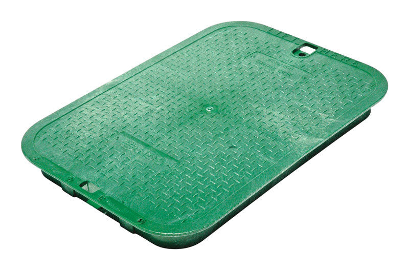 NDS - NDS 16-13/16 in. W X 2 in. H Rectangular Valve Box Cover Green