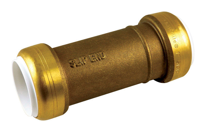 SHARKBITE - SharkBite Push to Connect 1 in. IPS X 1 in. D IPS Brass Coupling