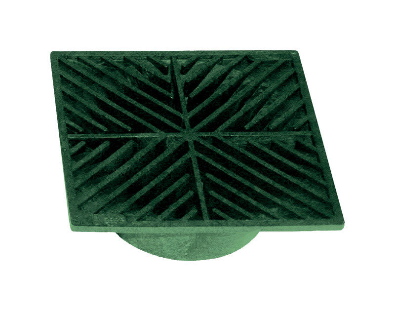 NDS - NDS 5 in. Green Square Polyolefin Drain Grate