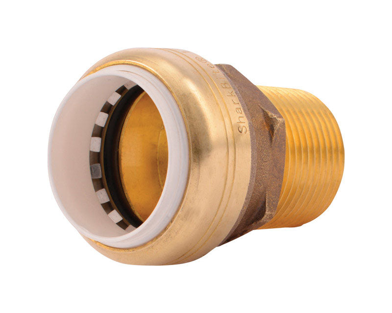 SHARKBITE - SharkBite Push to Connect 1 in. IPS X 1 in. D IPS Brass Connector