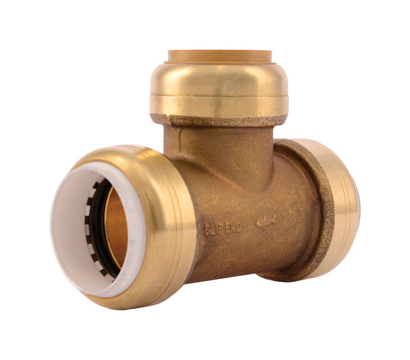 SHARKBITE - SharkBite Push to Connect 1 in. PVC X 1 in. D PVC Brass Slip Tee