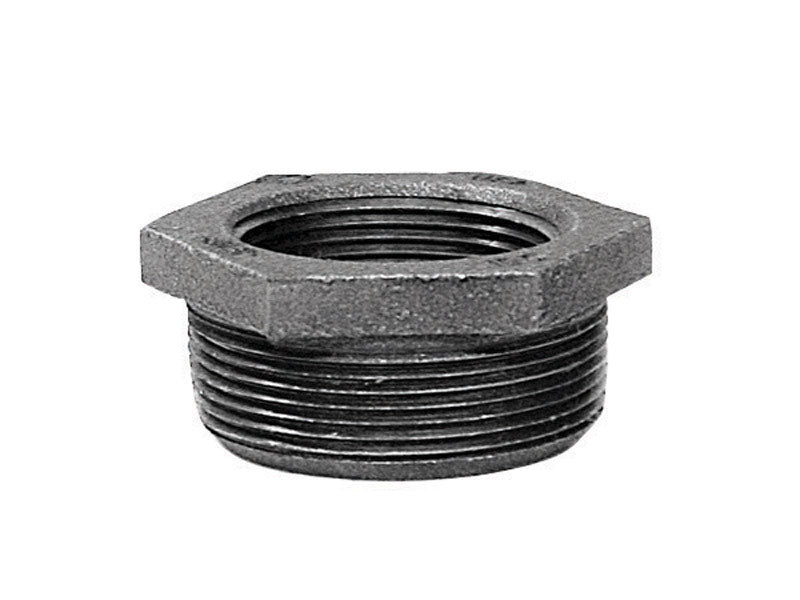 ANVIL - Anvil 1-1/4 in. MPT X 1/2 in. D FPT Black Malleable Iron Hex Bushing