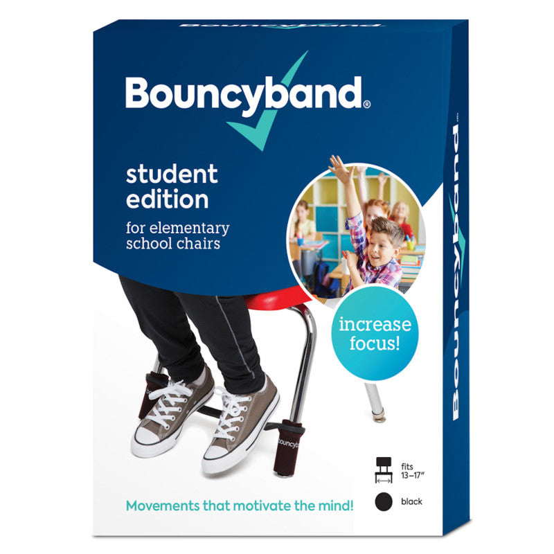 BOUNCYBAND - Chair Band for Elementary School Chairs, Black