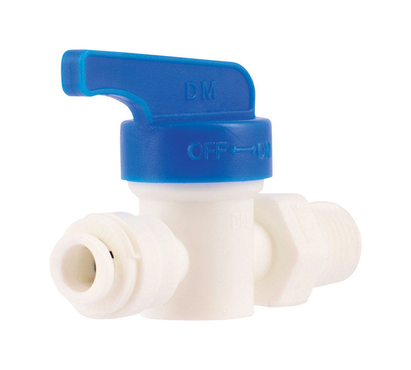 SHARKBITE - SharkBite 1/4 in. MIP X 1/4 in. MIP Polystyrene Straight Valve