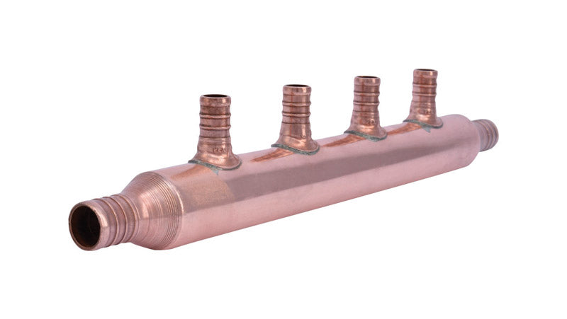 SHARKBITE - SharkBite 3/4 in. Crimp X 1/2 in. D Crimp 4 Port Manifold